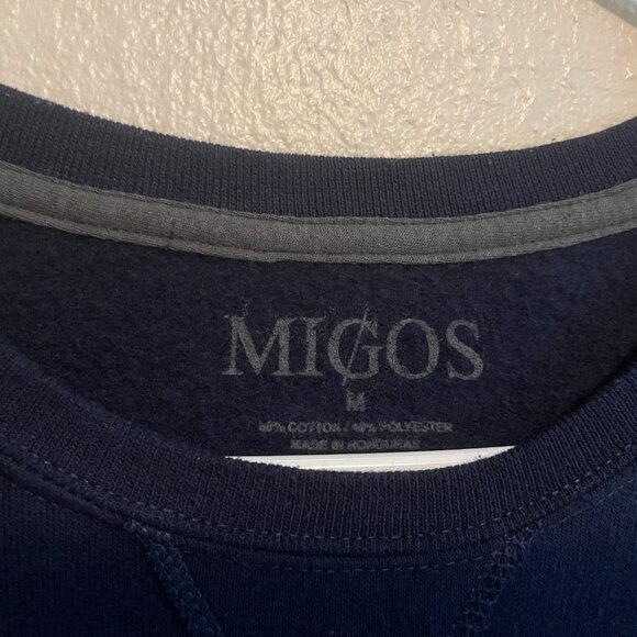 Migos Nawfside Sweatshirt Sz M Navy Blue - Picture 2 of 2